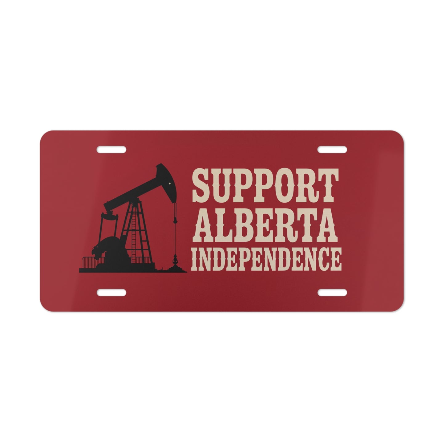 Alberta Independence Red Vanity Plate
