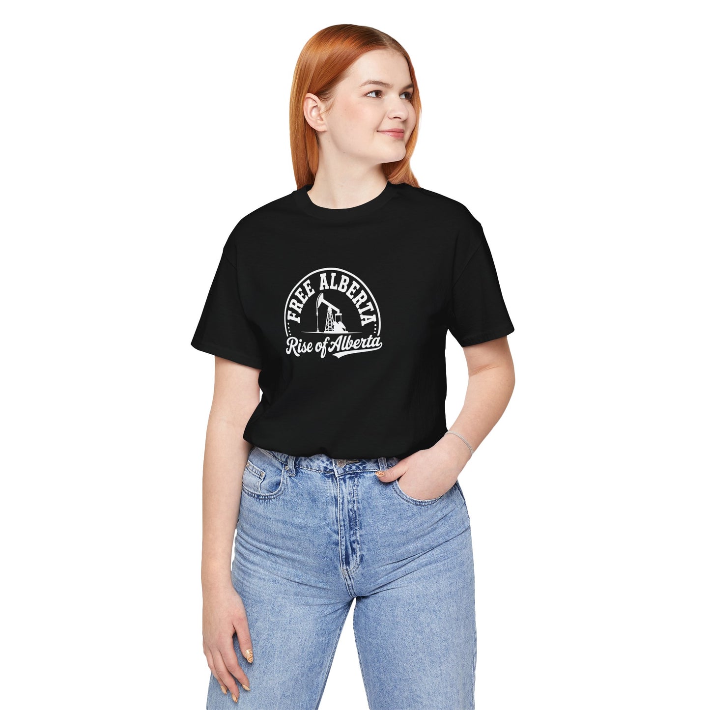 Black "Free Alberta" Pumpjack Graphic Tee - Unisex