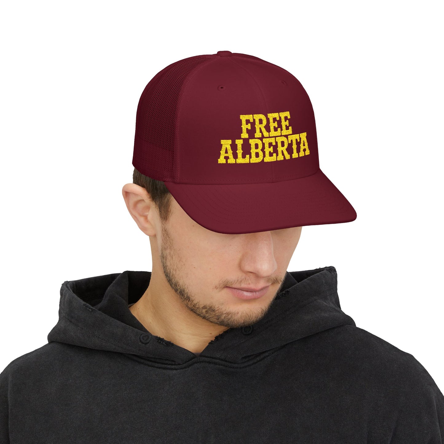FREE ALBERTA Embroidered Snapback Trucker Cap