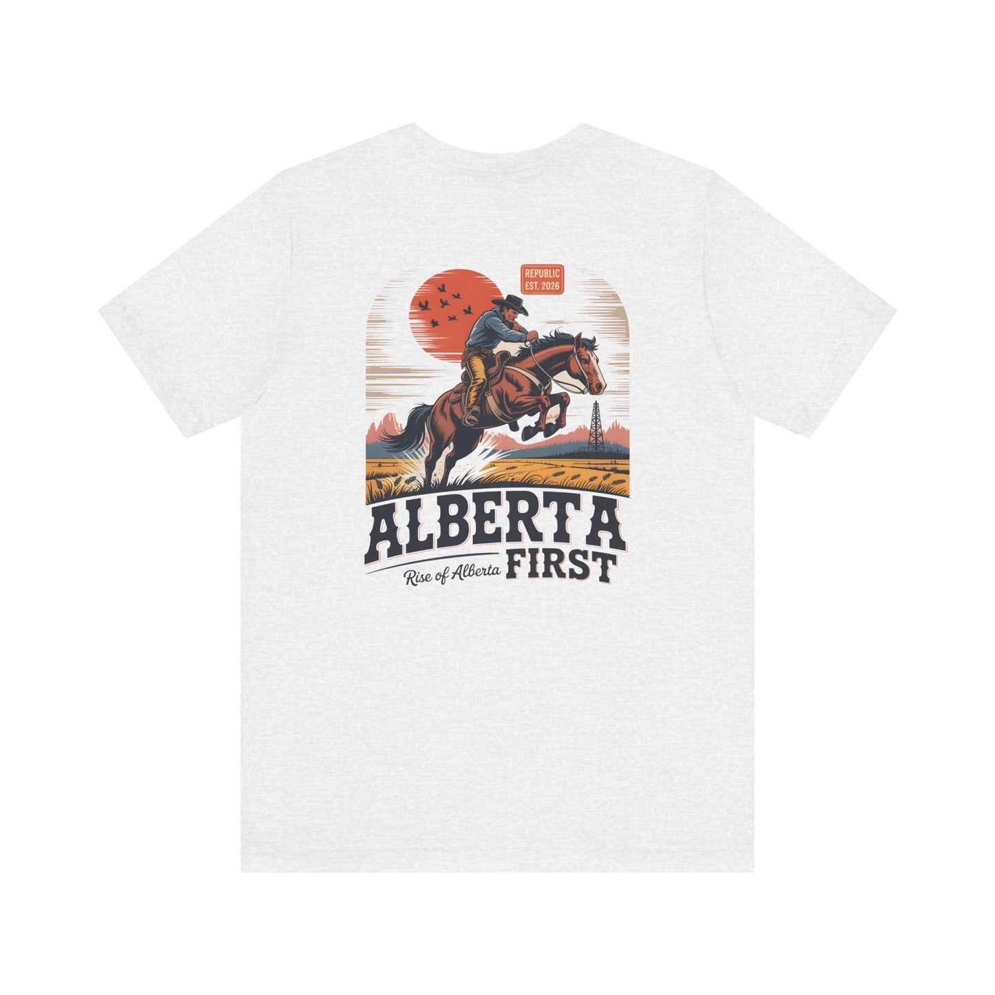 Alberta First Cowboy Rise Of Alberta T-Shirt