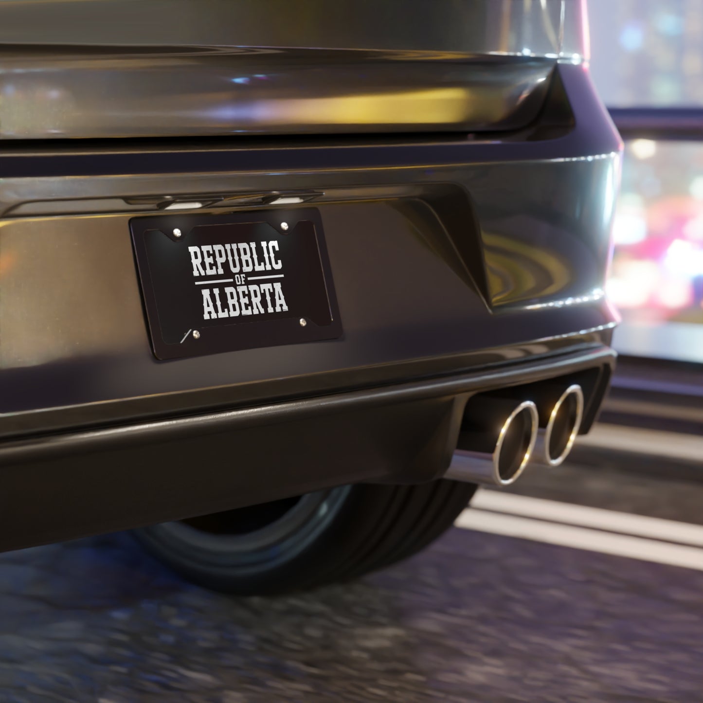 Black Republic Of Alberta Vanity Plate