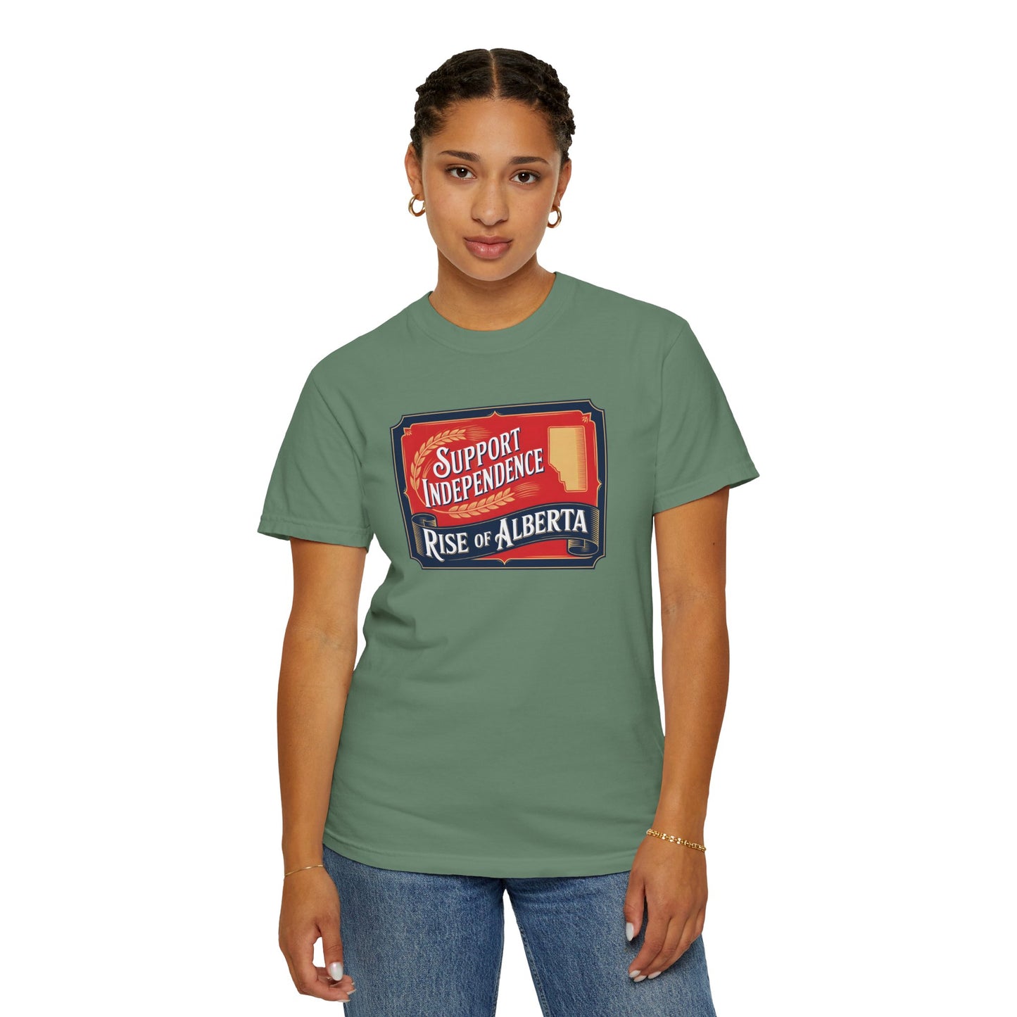 Unisex Independence Support T-Shirt | Vintage Alberta Design