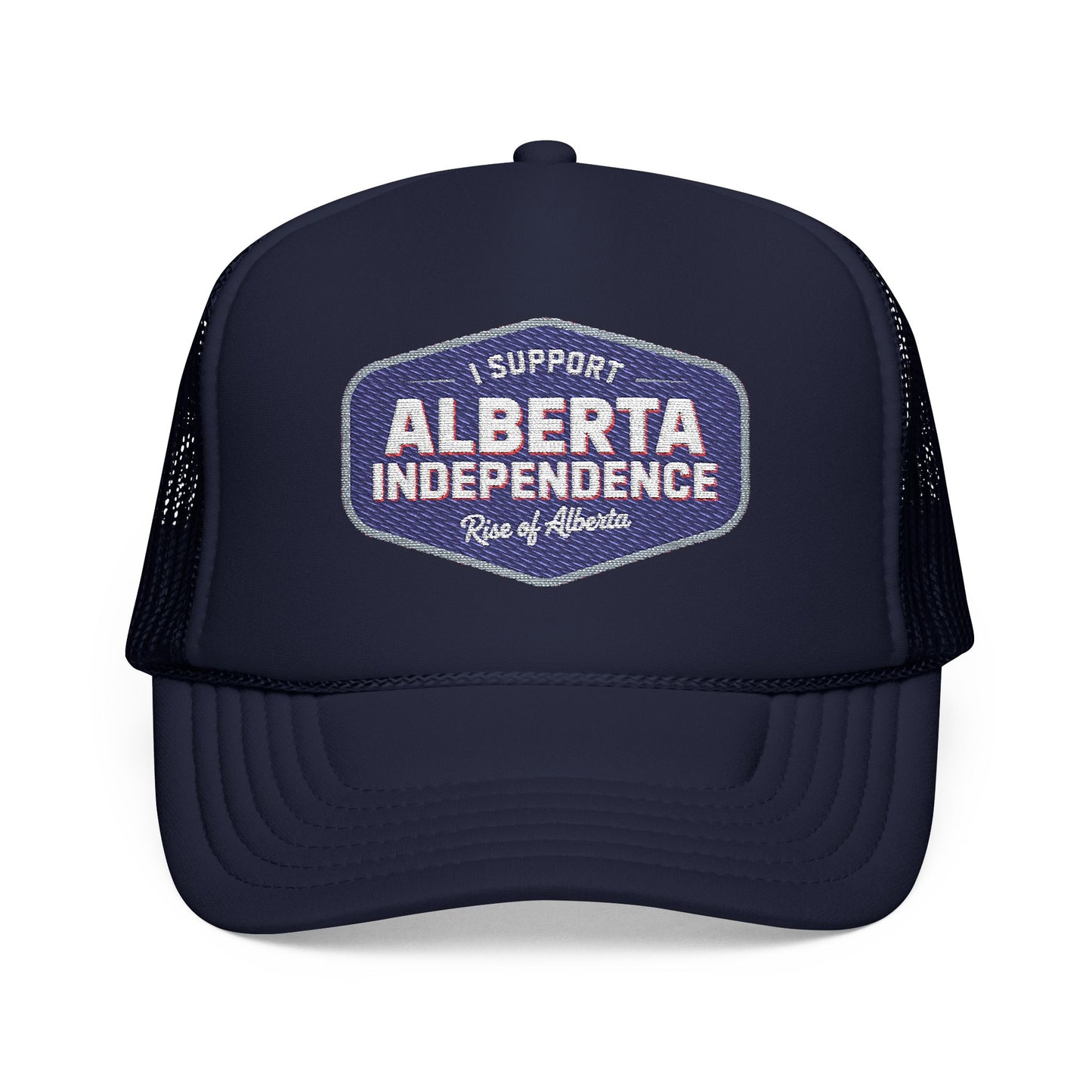 Support Independence Navy Foam Trucker Hat