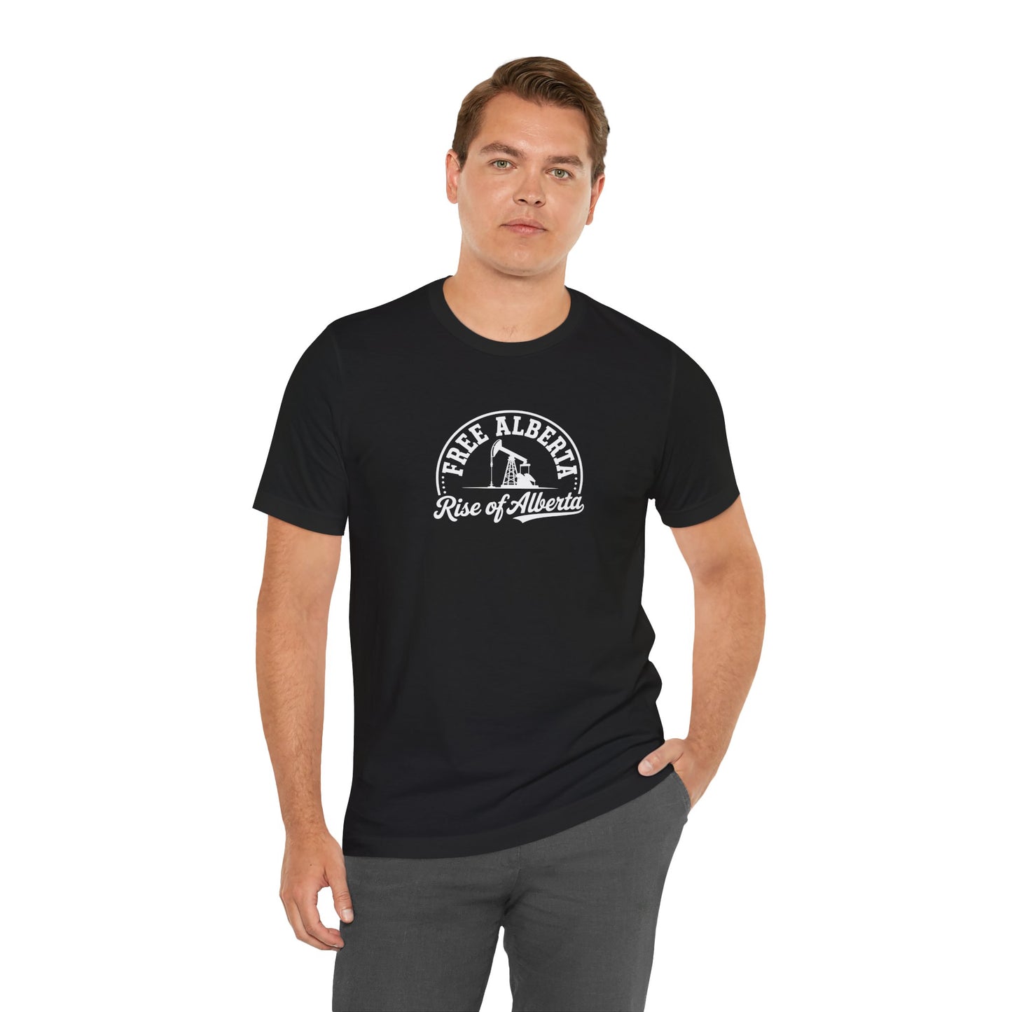 Black "Free Alberta" Pumpjack Graphic Tee - Unisex
