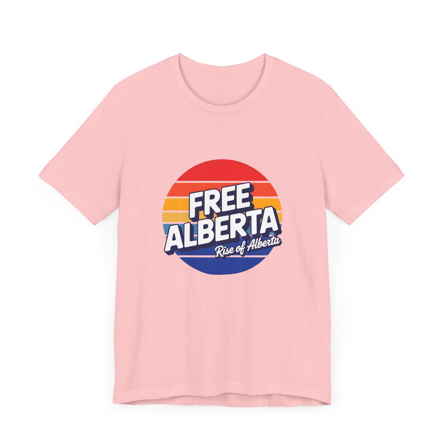Retro Tri-Color 'Free Alberta' Tee - Unisex