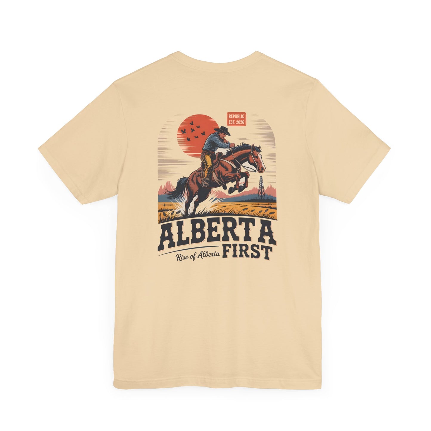 Alberta First Cowboy Rise Of Alberta T-Shirt