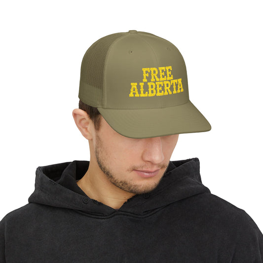 FREE ALBERTA Embroidered Snapback Trucker Cap