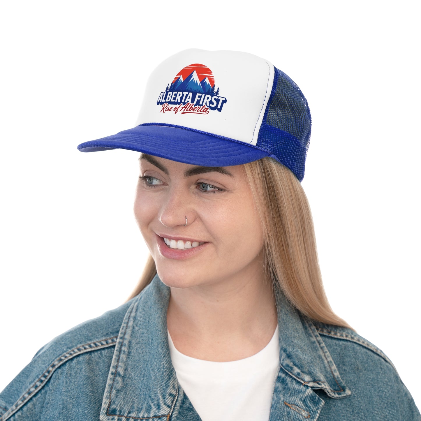 Alberta First Blue Trucker Cap