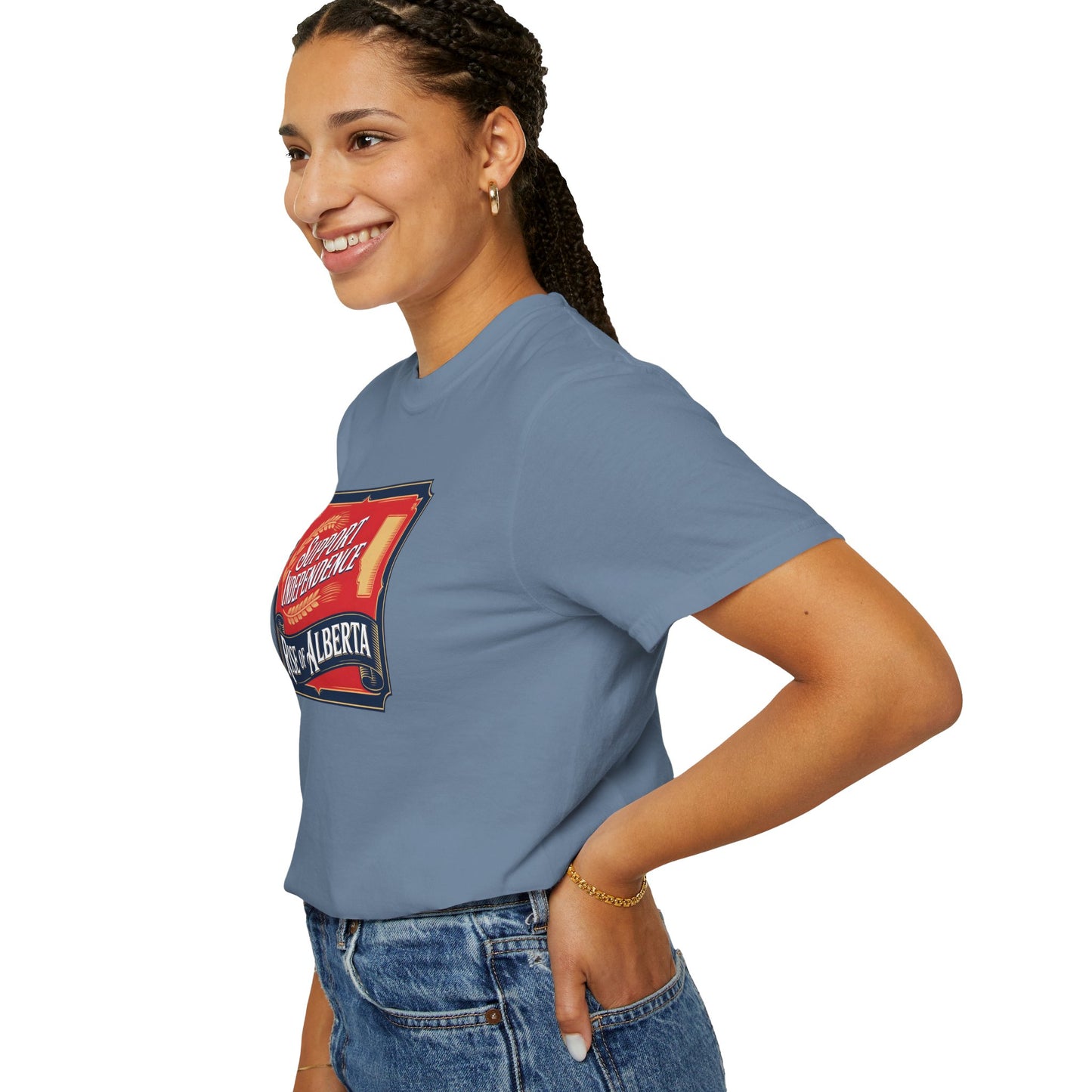 Unisex Independence Support T-Shirt | Vintage Alberta Design