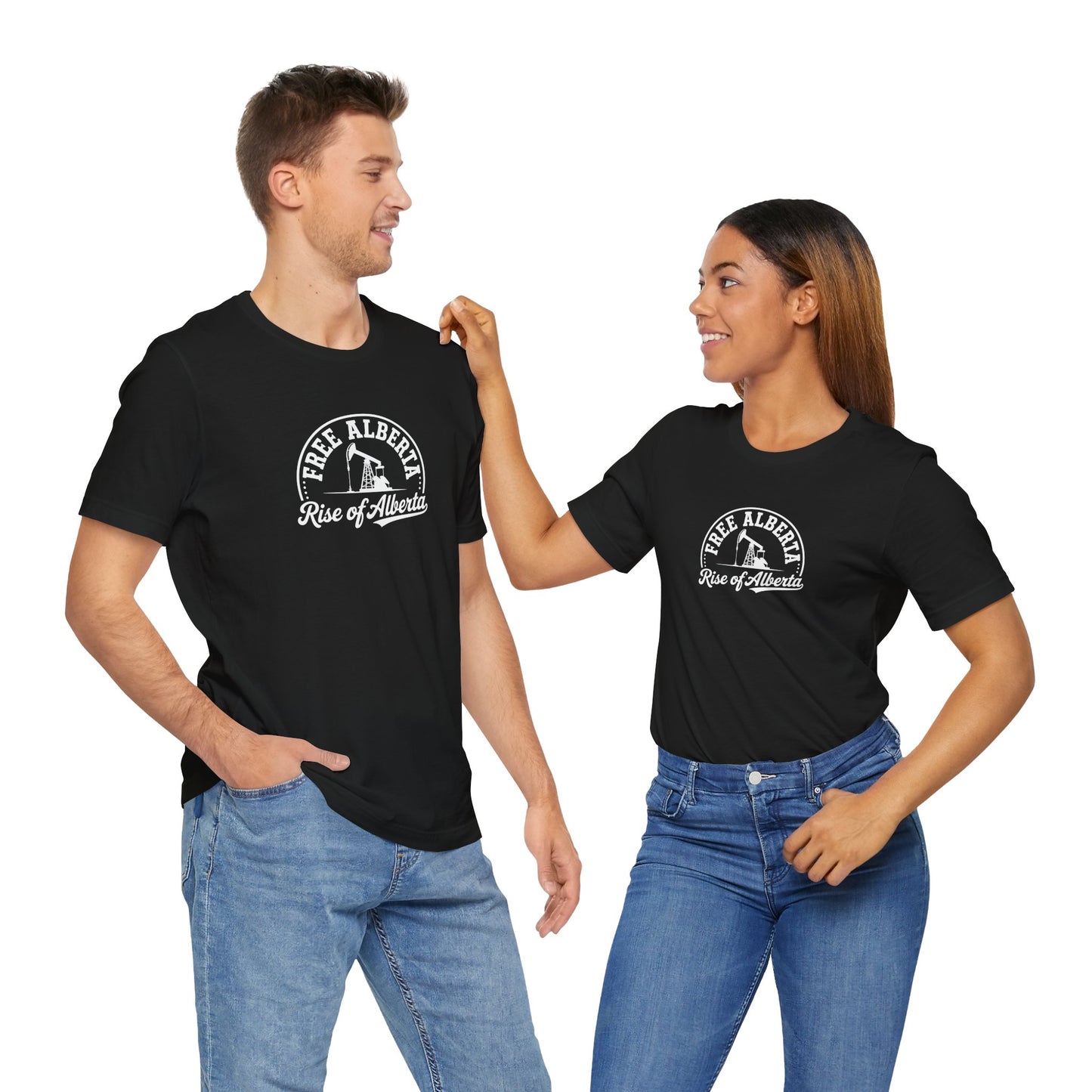 Black "Free Alberta" Pumpjack Graphic Tee - Unisex