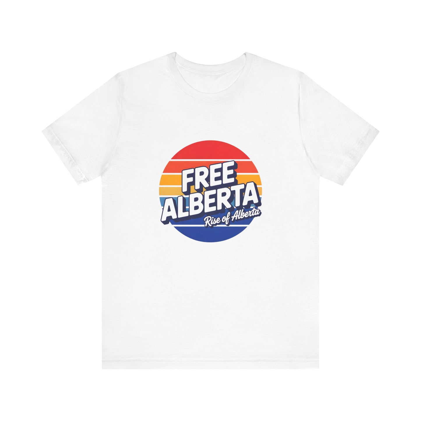 Retro Tri-Color 'Free Alberta' Tee - Unisex
