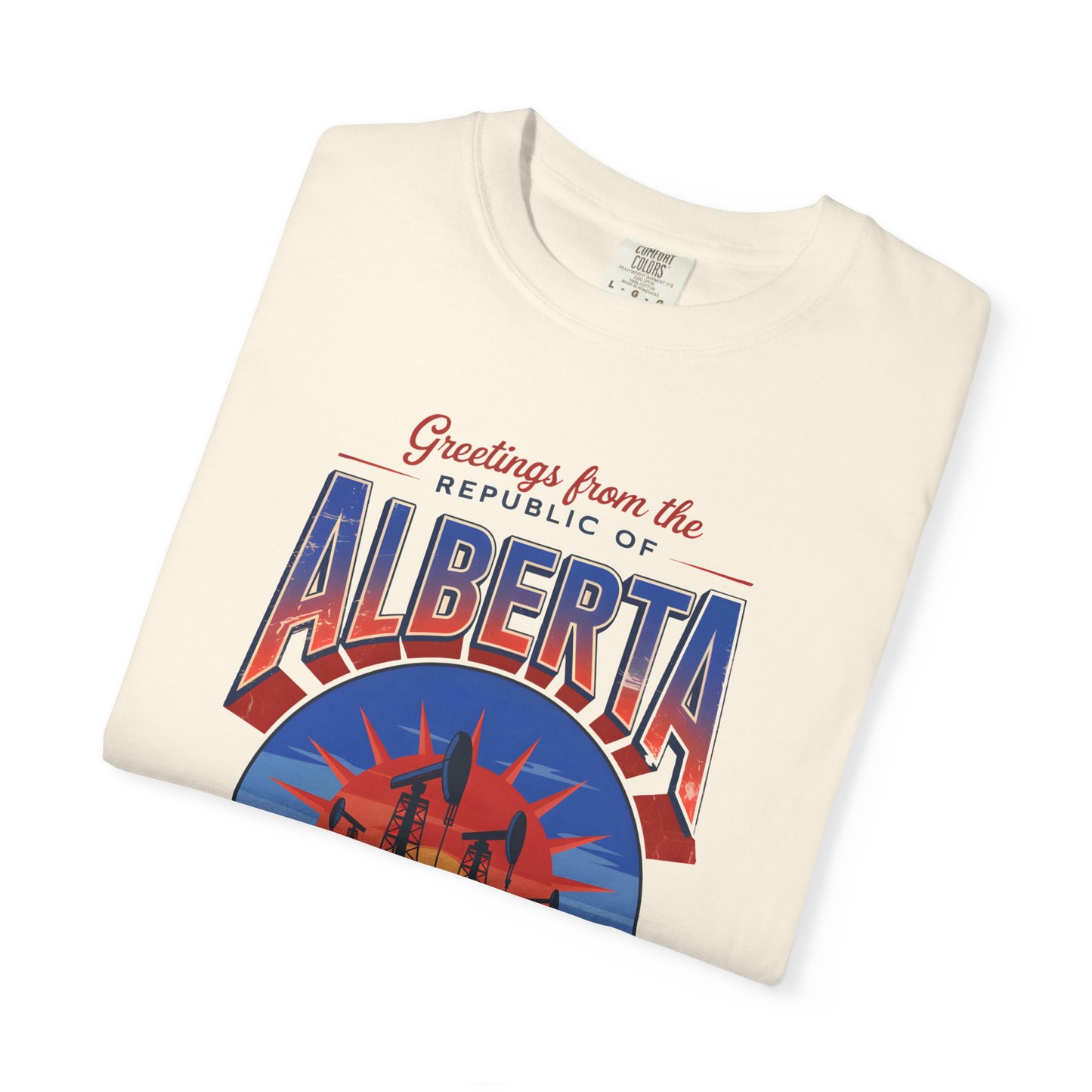 Greetings from the Republic of Alberta Vintage Style T-Shirt