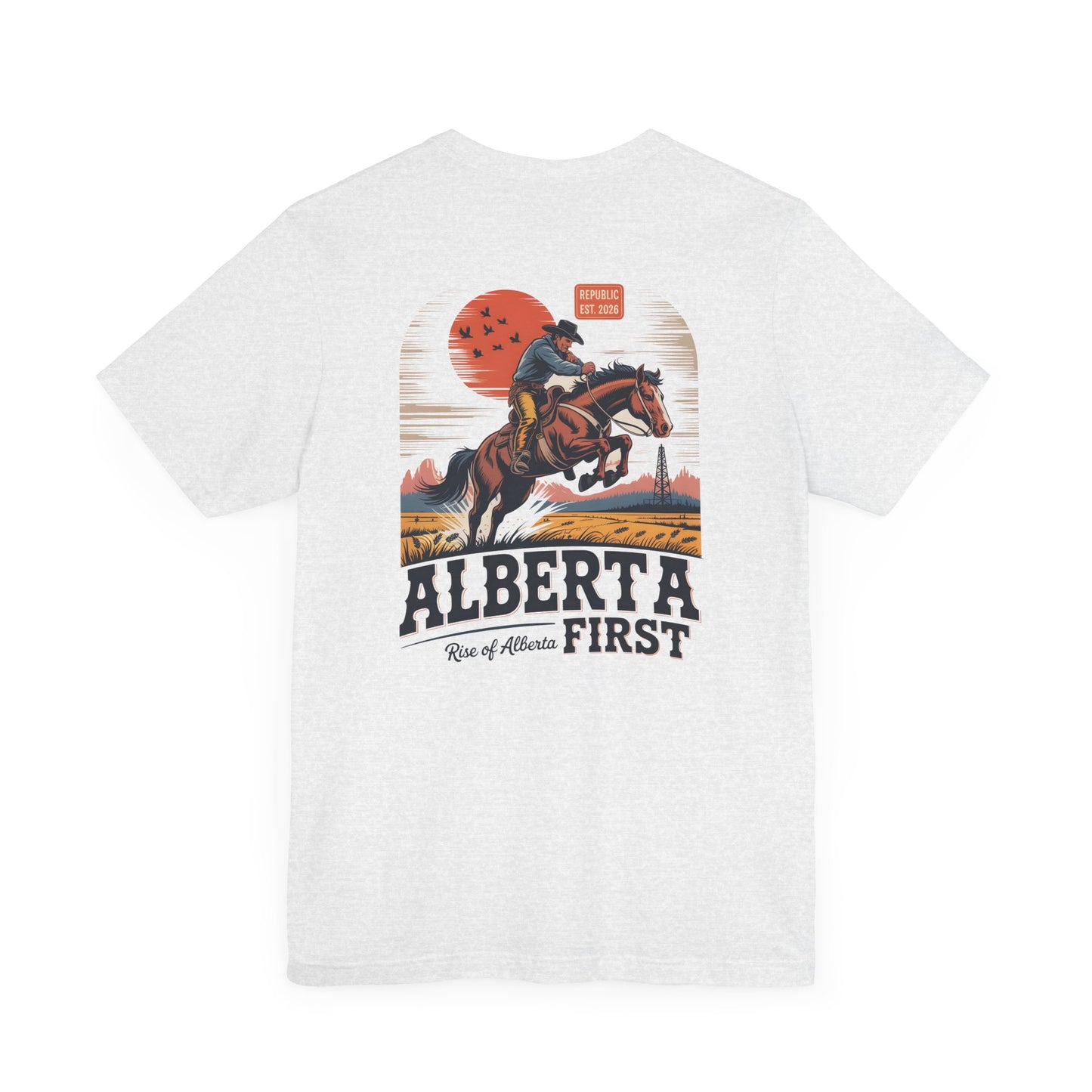 Alberta First Cowboy Rise Of Alberta T-Shirt