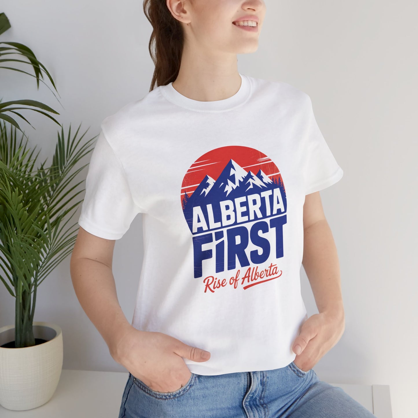 Vintage Style "Alberta First" Rise of Alberta T-Shirt