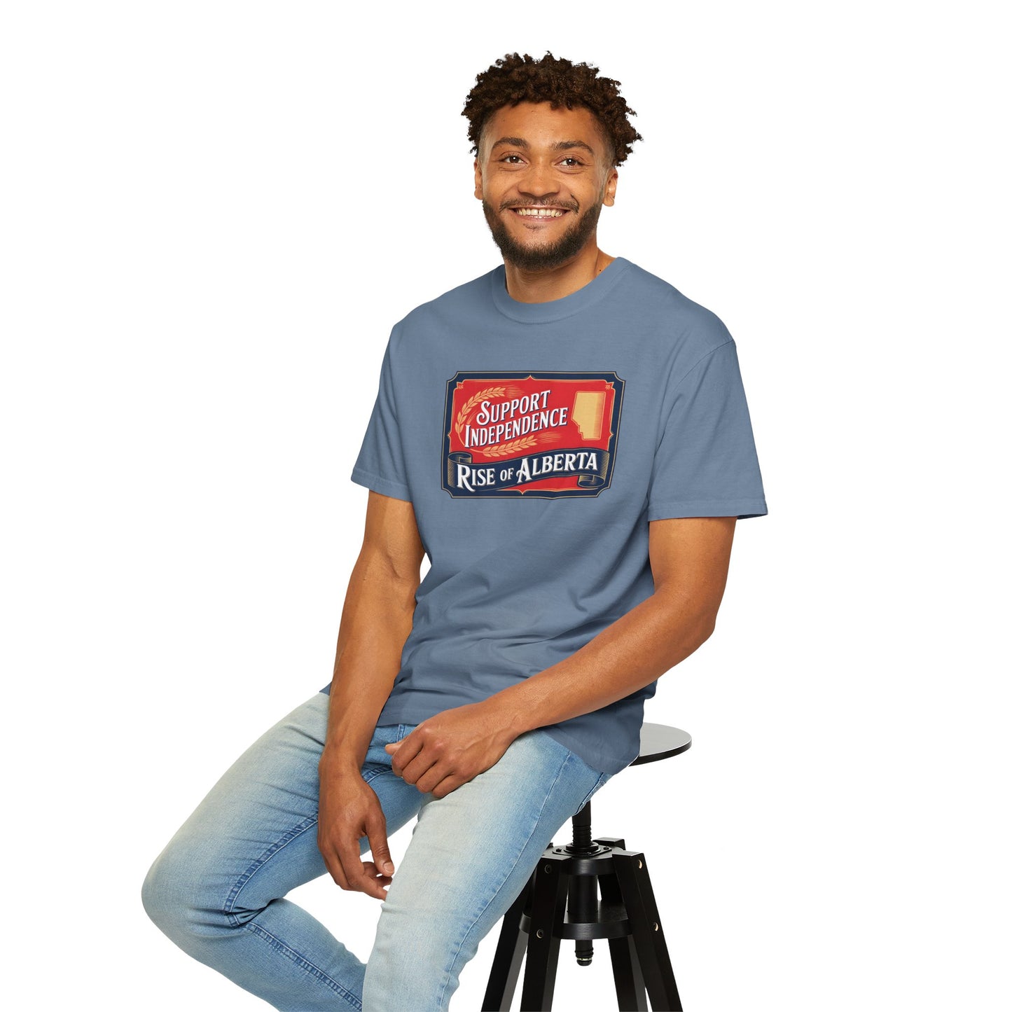 Unisex Independence Support T-Shirt | Vintage Alberta Design