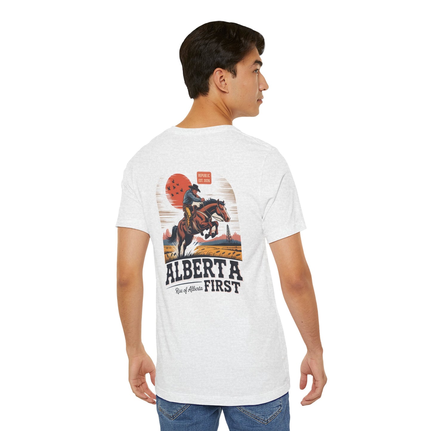 Alberta First Cowboy Rise Of Alberta T-Shirt