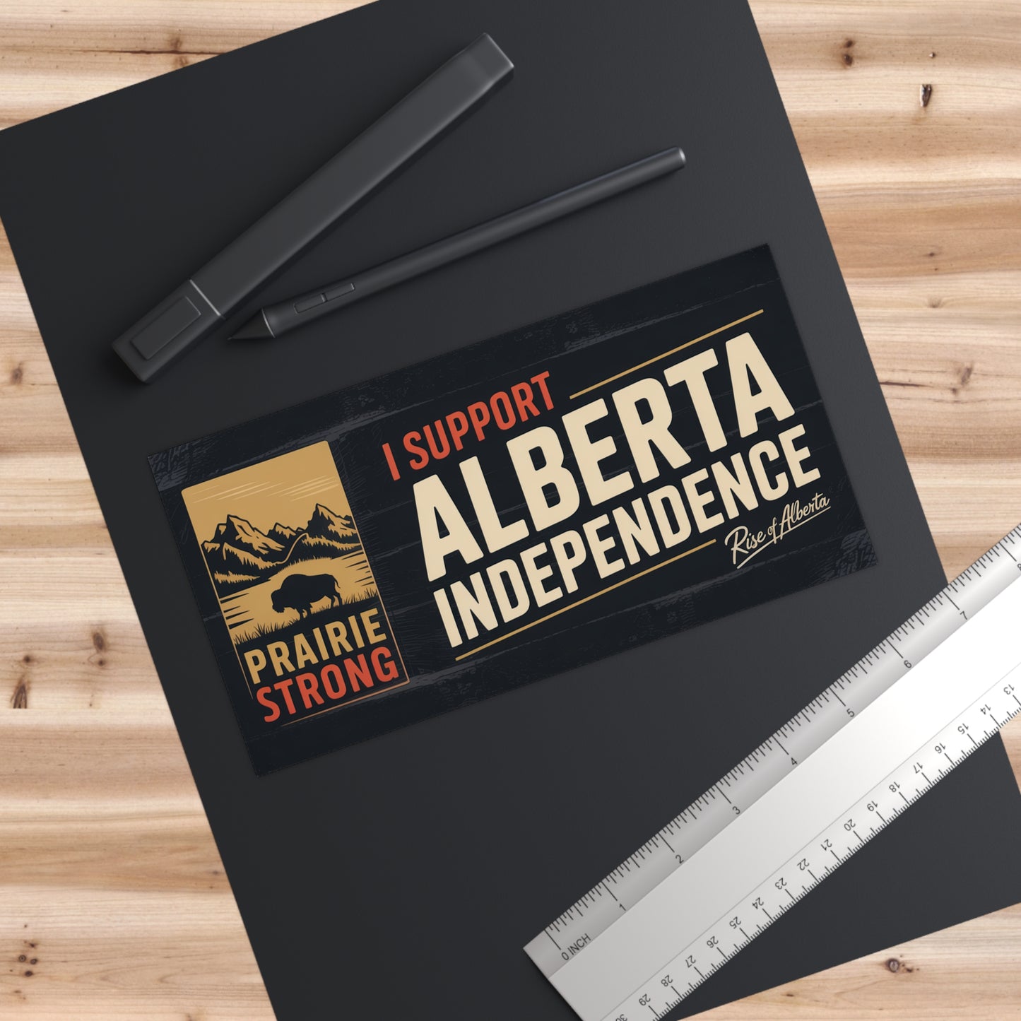 Buffalo Alberta Independence Bumper Sticker