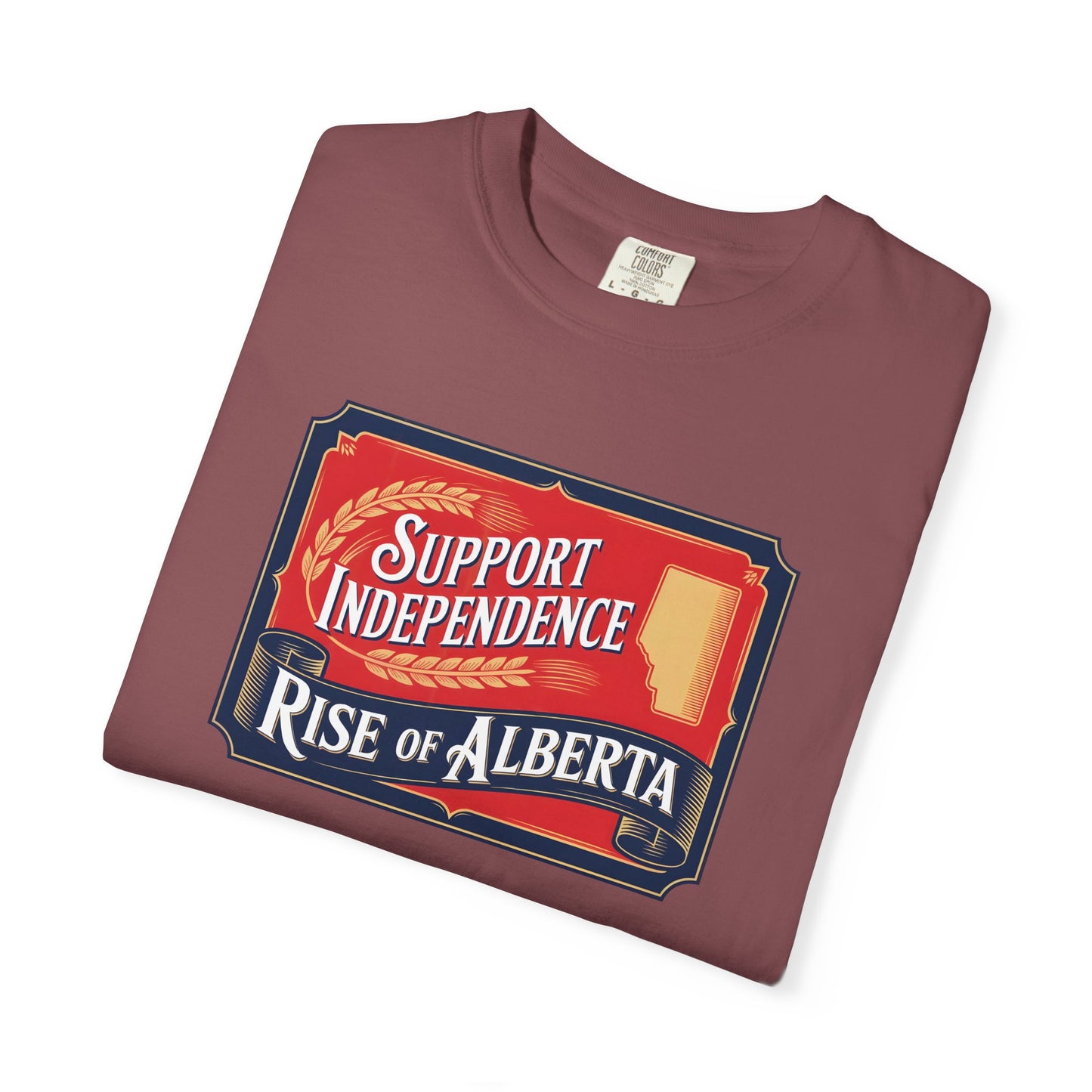 Unisex Independence Support T-Shirt | Vintage Alberta Design