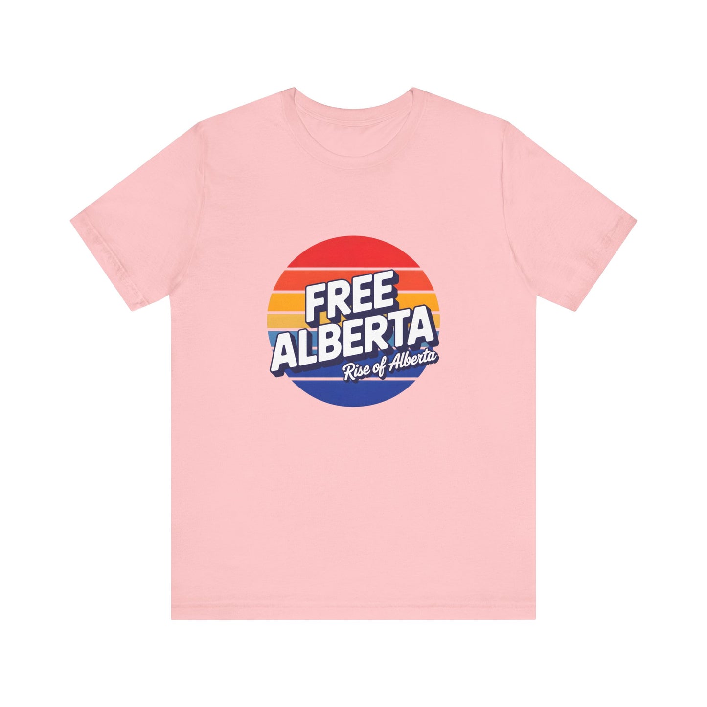 Retro Tri-Color 'Free Alberta' Tee - Unisex