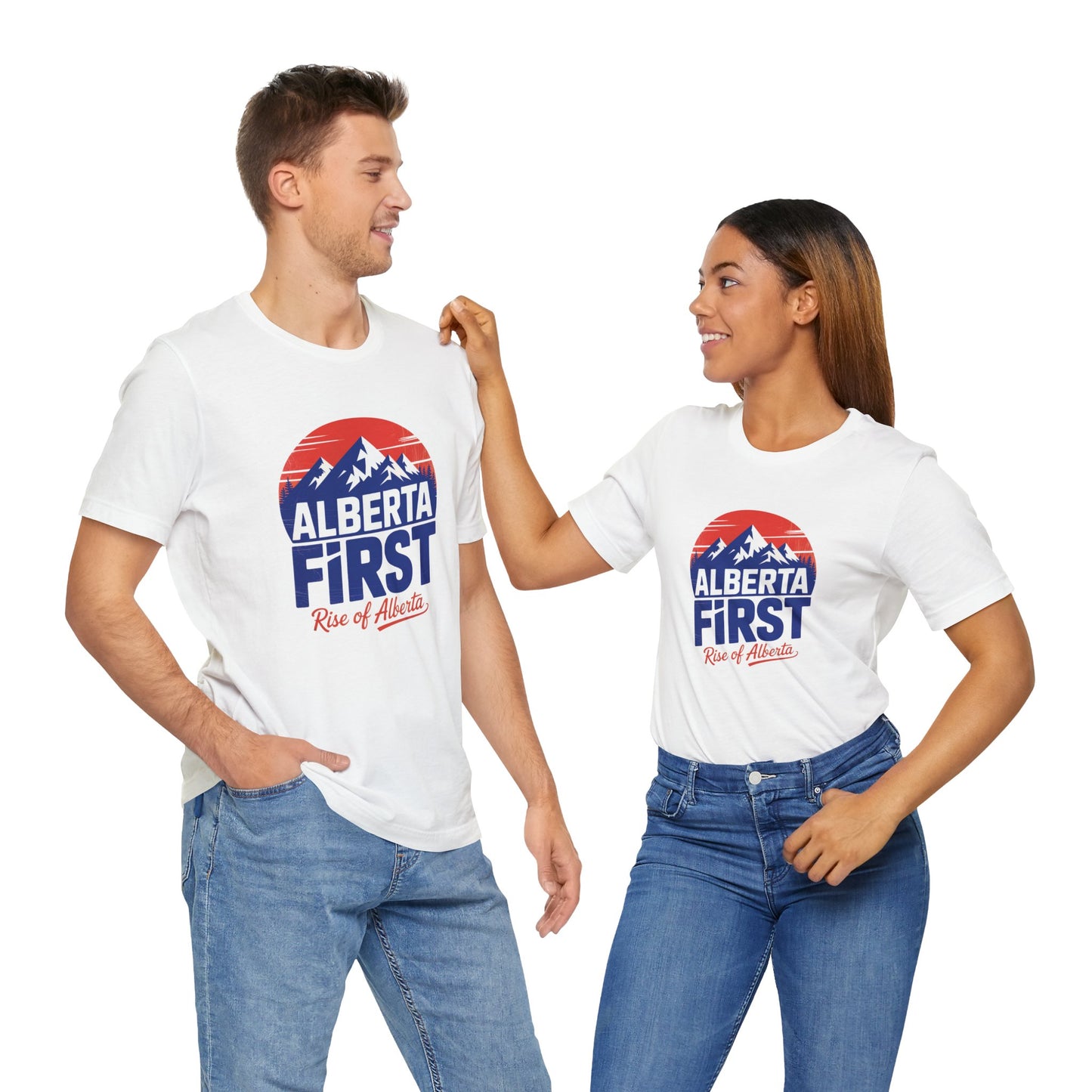 Vintage Style "Alberta First" Rise of Alberta T-Shirt