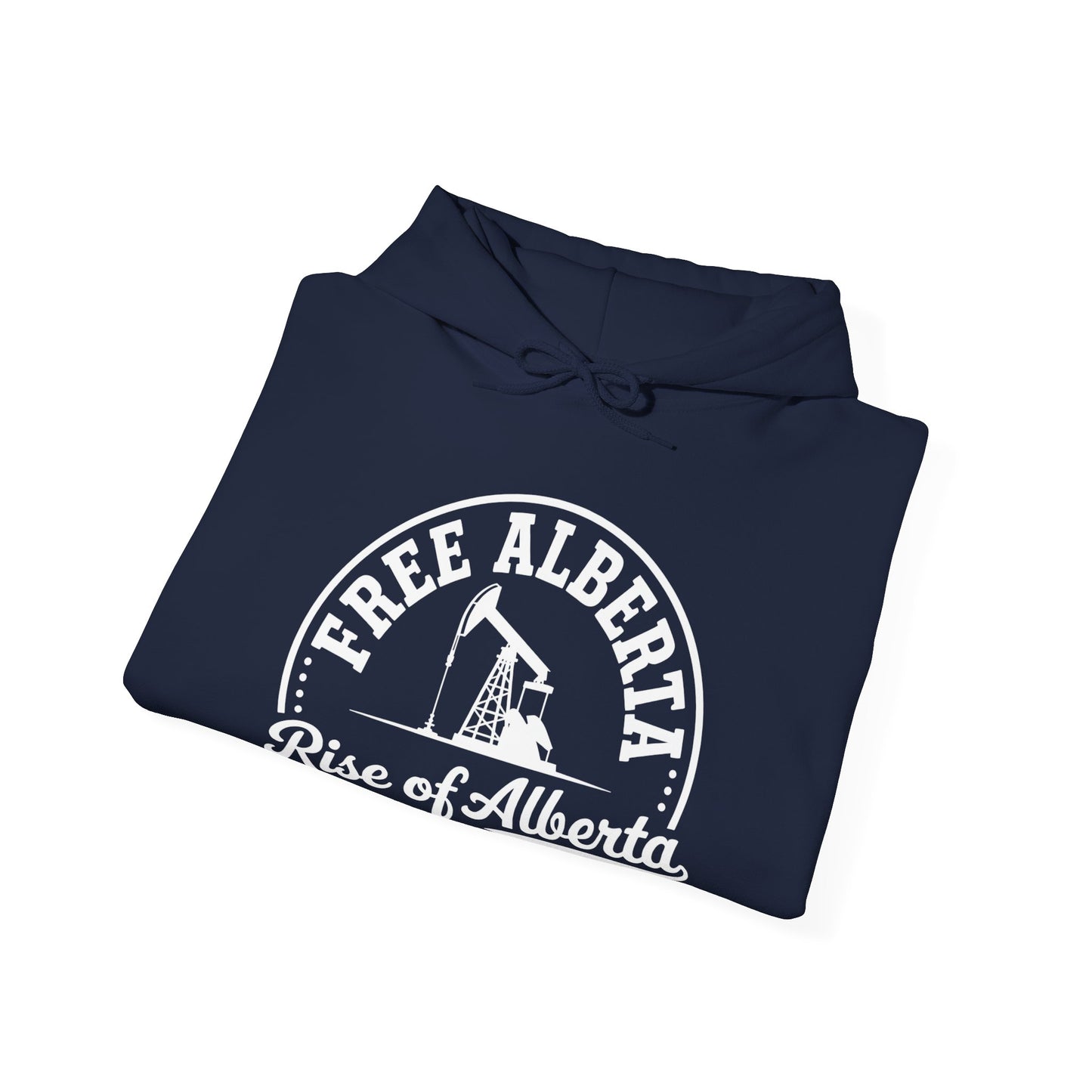 "Free Alberta" Black Rise of Alberta Hoodie