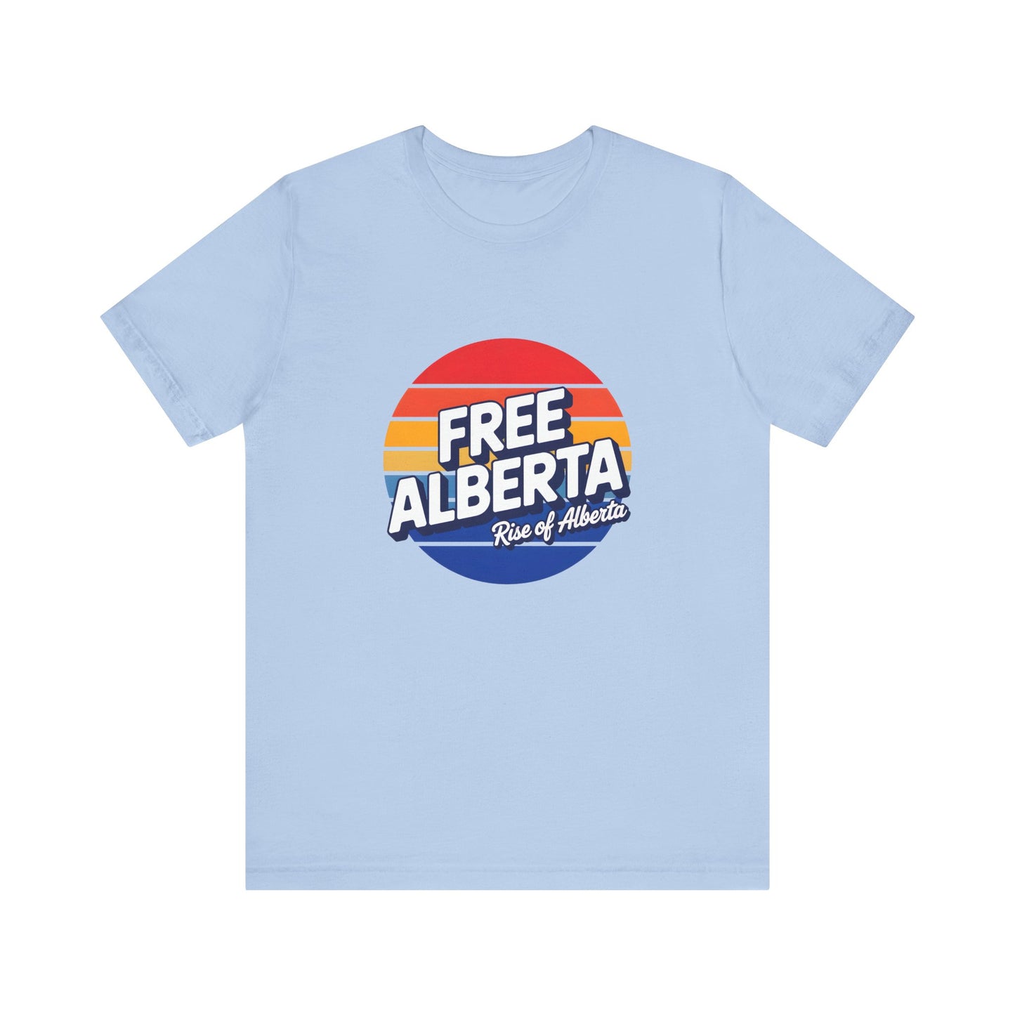 Retro Tri-Color 'Free Alberta' Tee - Unisex