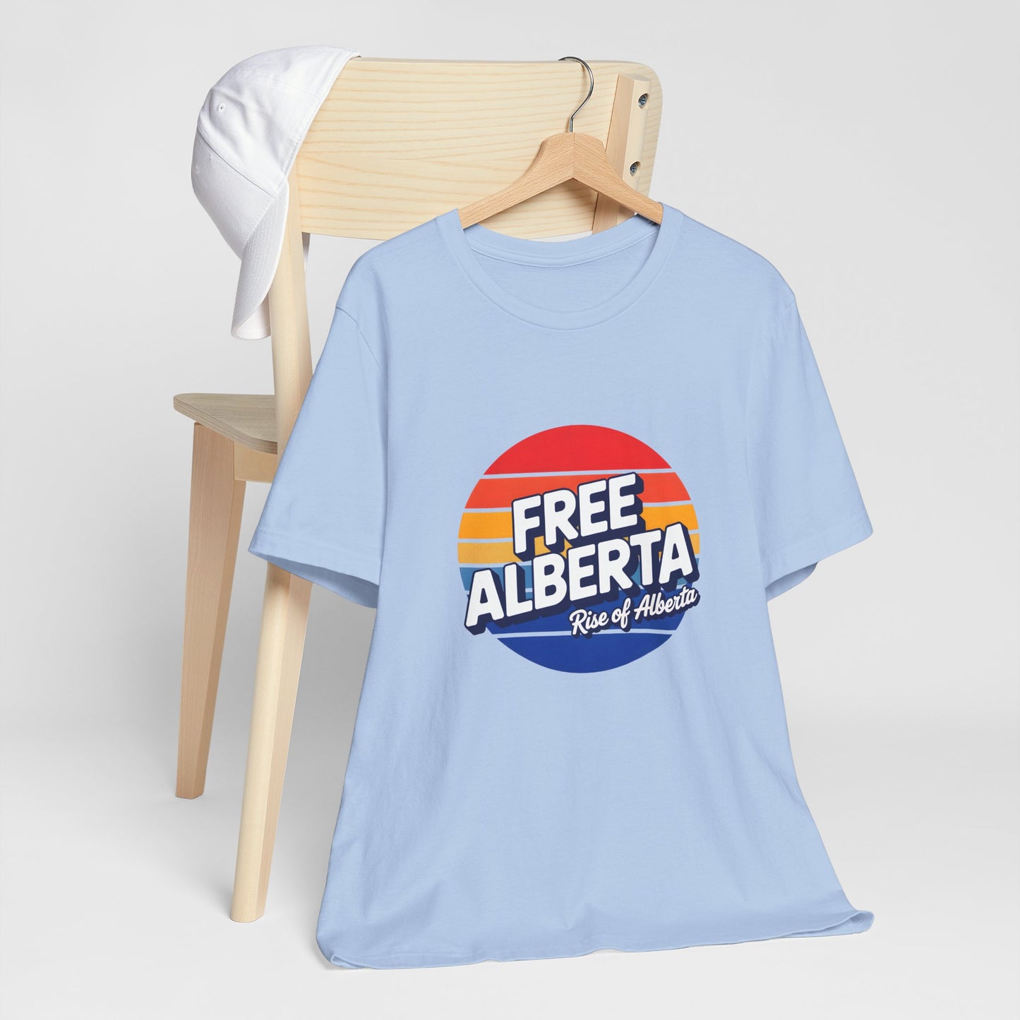 Retro Tri-Color 'Free Alberta' Tee - Unisex