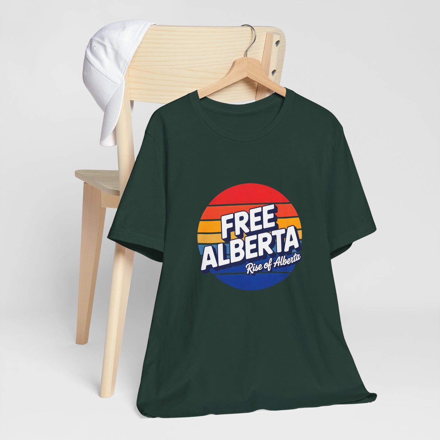 Retro Tri-Color 'Free Alberta' Tee - Unisex