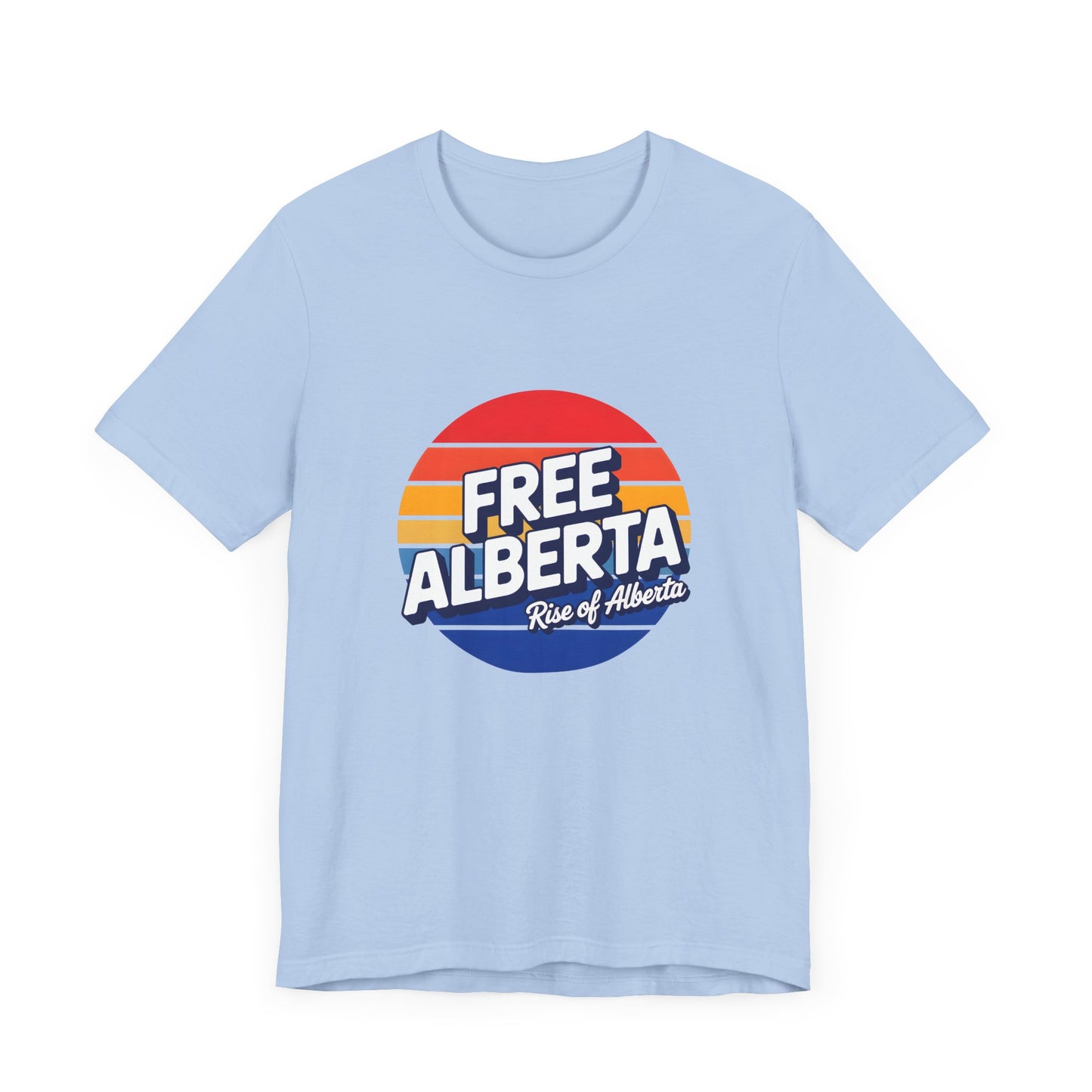 Retro Tri-Color 'Free Alberta' Tee - Unisex