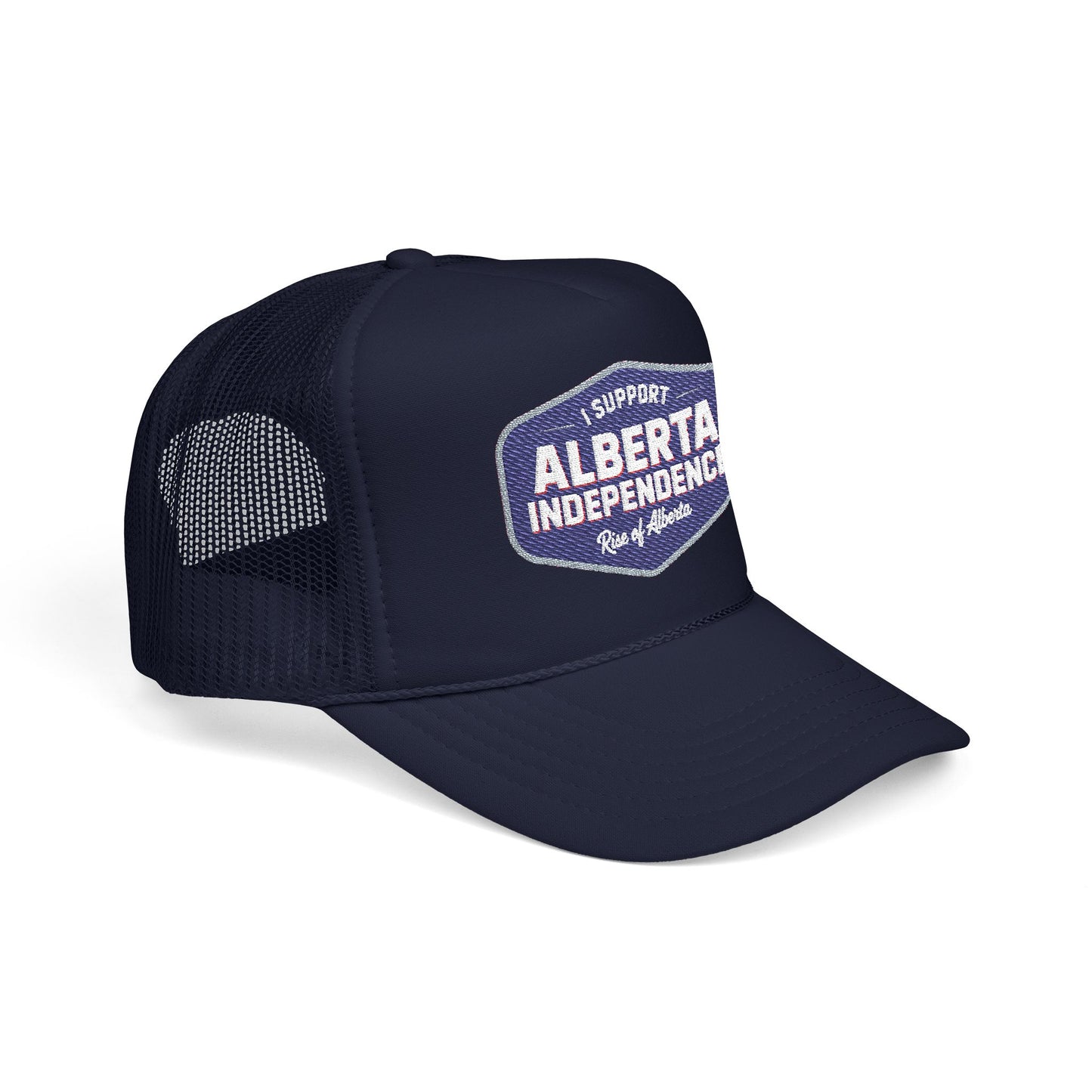 Support Independence Navy Foam Trucker Hat
