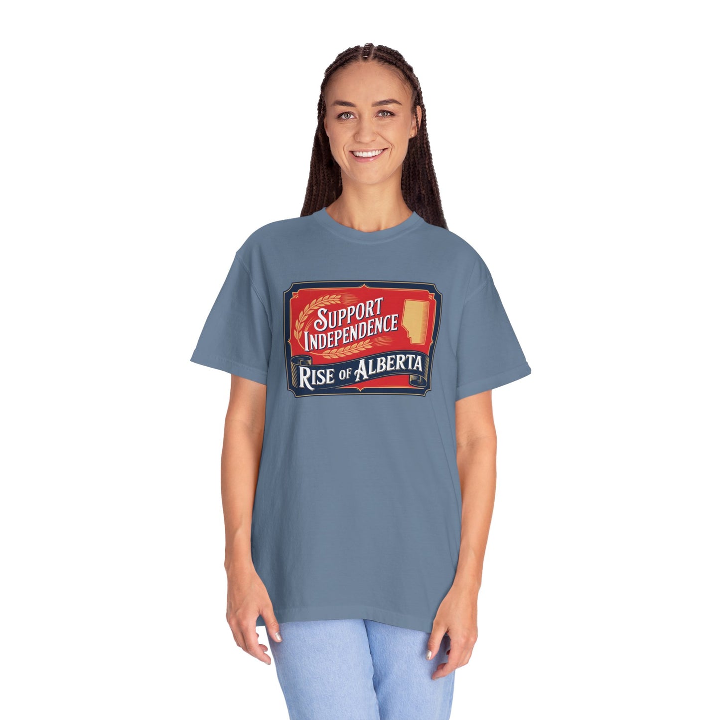 Unisex Independence Support T-Shirt | Vintage Alberta Design