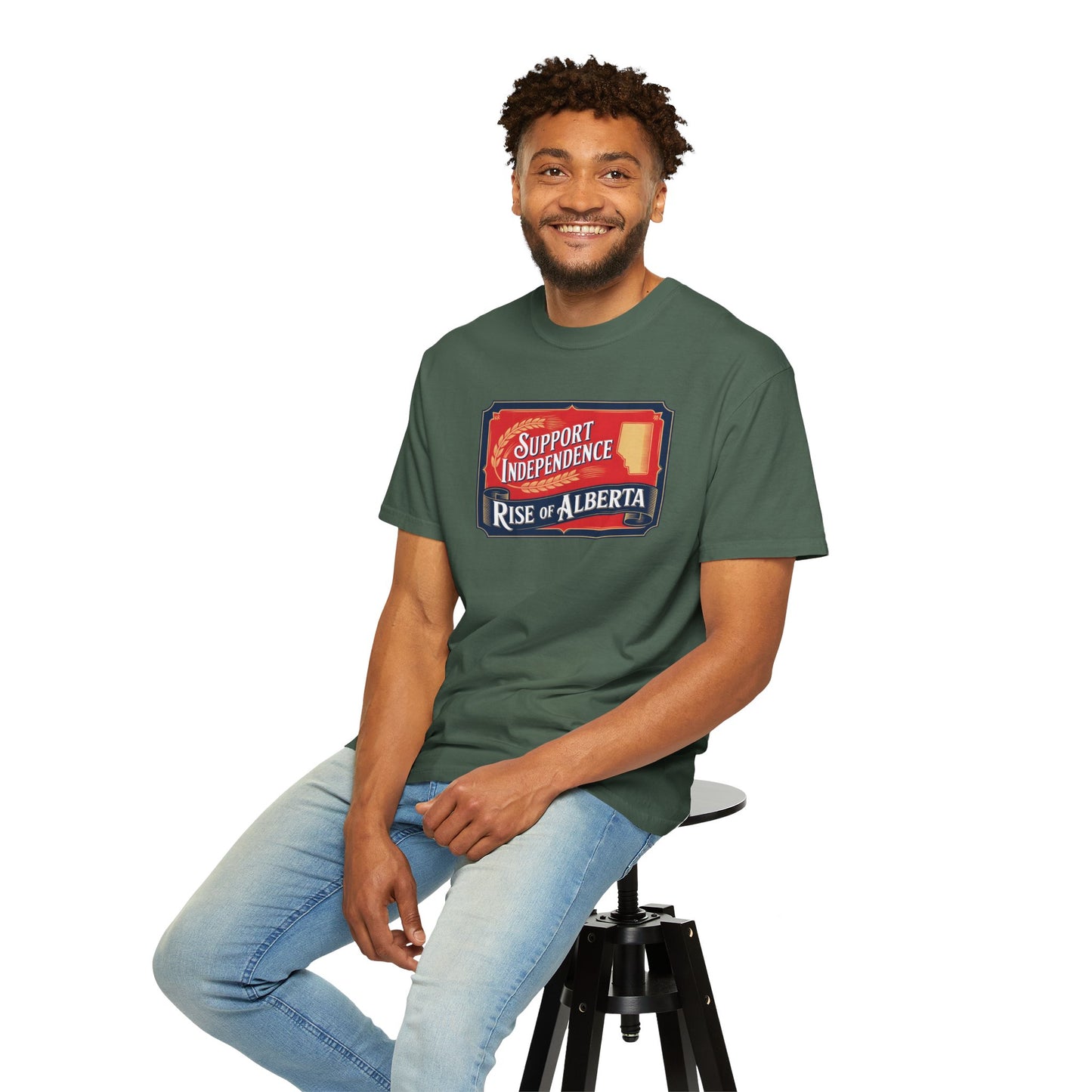 Unisex Independence Support T-Shirt | Vintage Alberta Design