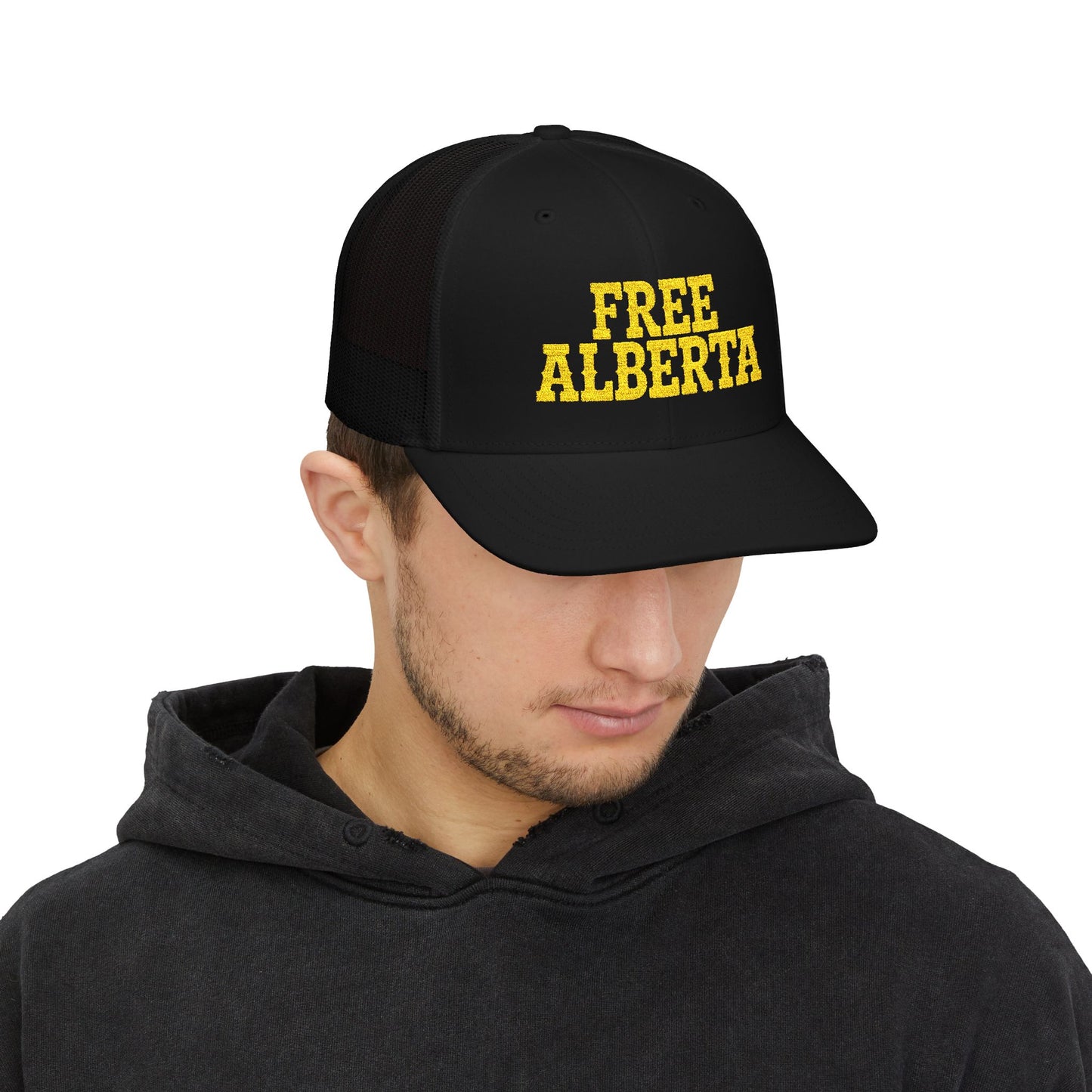 FREE ALBERTA Embroidered Snapback Trucker Cap