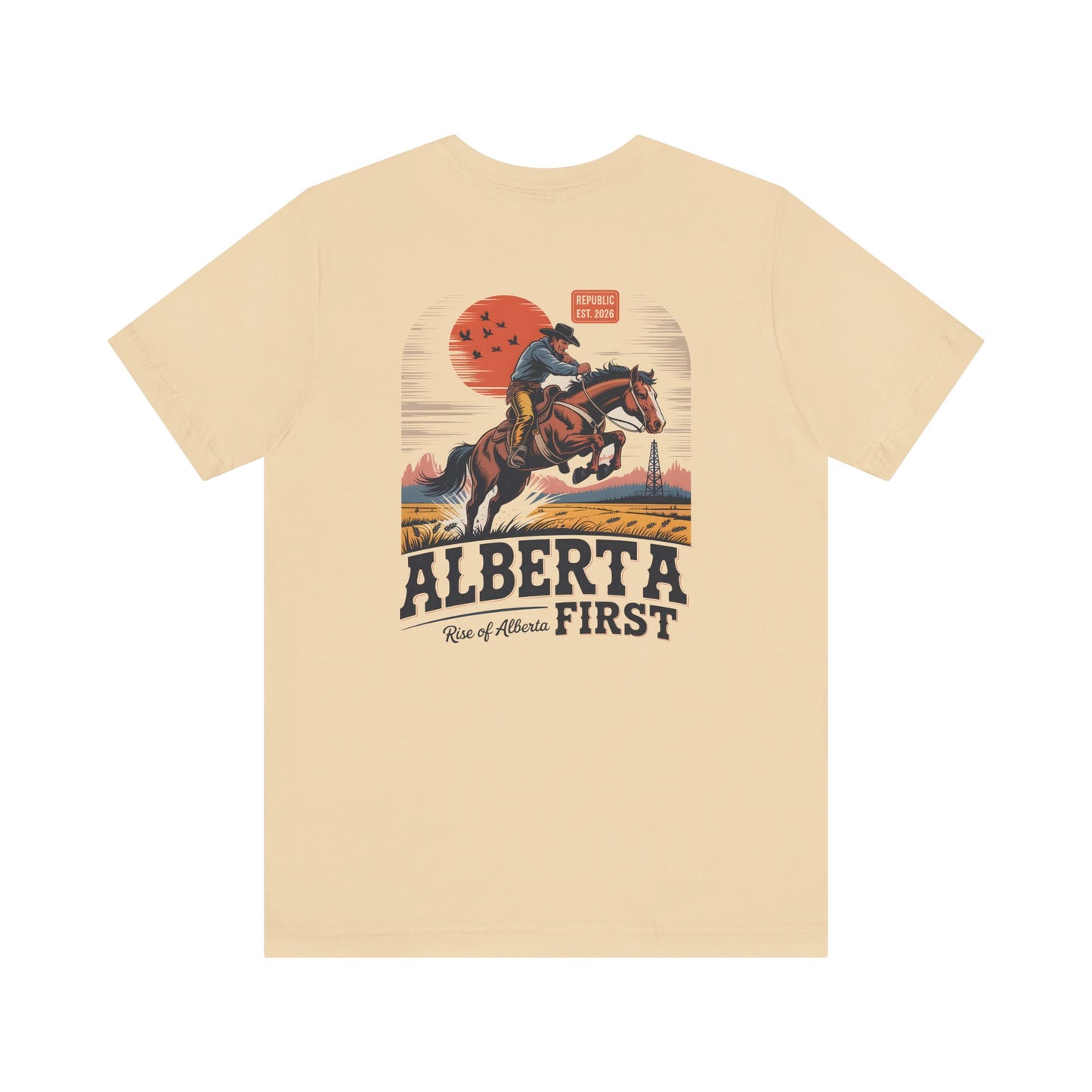 Alberta First Cowboy Rise Of Alberta T-Shirt