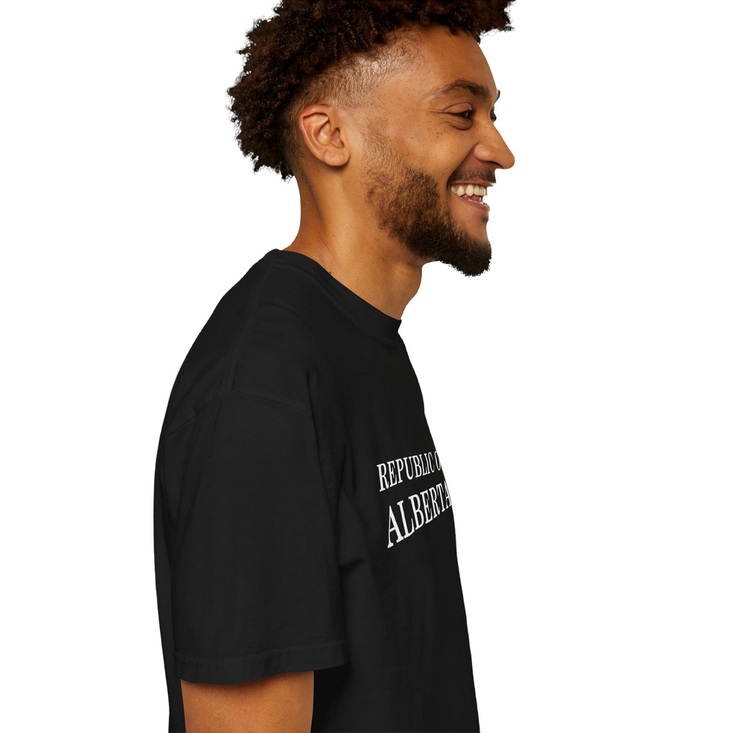 Black Republic of Alberta Garment-Dyed Unisex T-Shirt