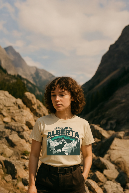 Republic Of Alberta Alpine Unisex Premium Quality T-Shirt