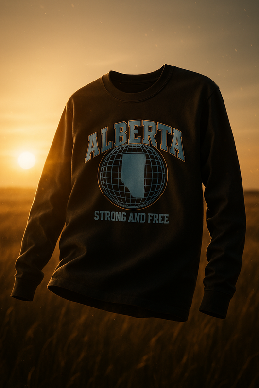 Alberta “Strong and Free” Heavyweight Long Sleeve