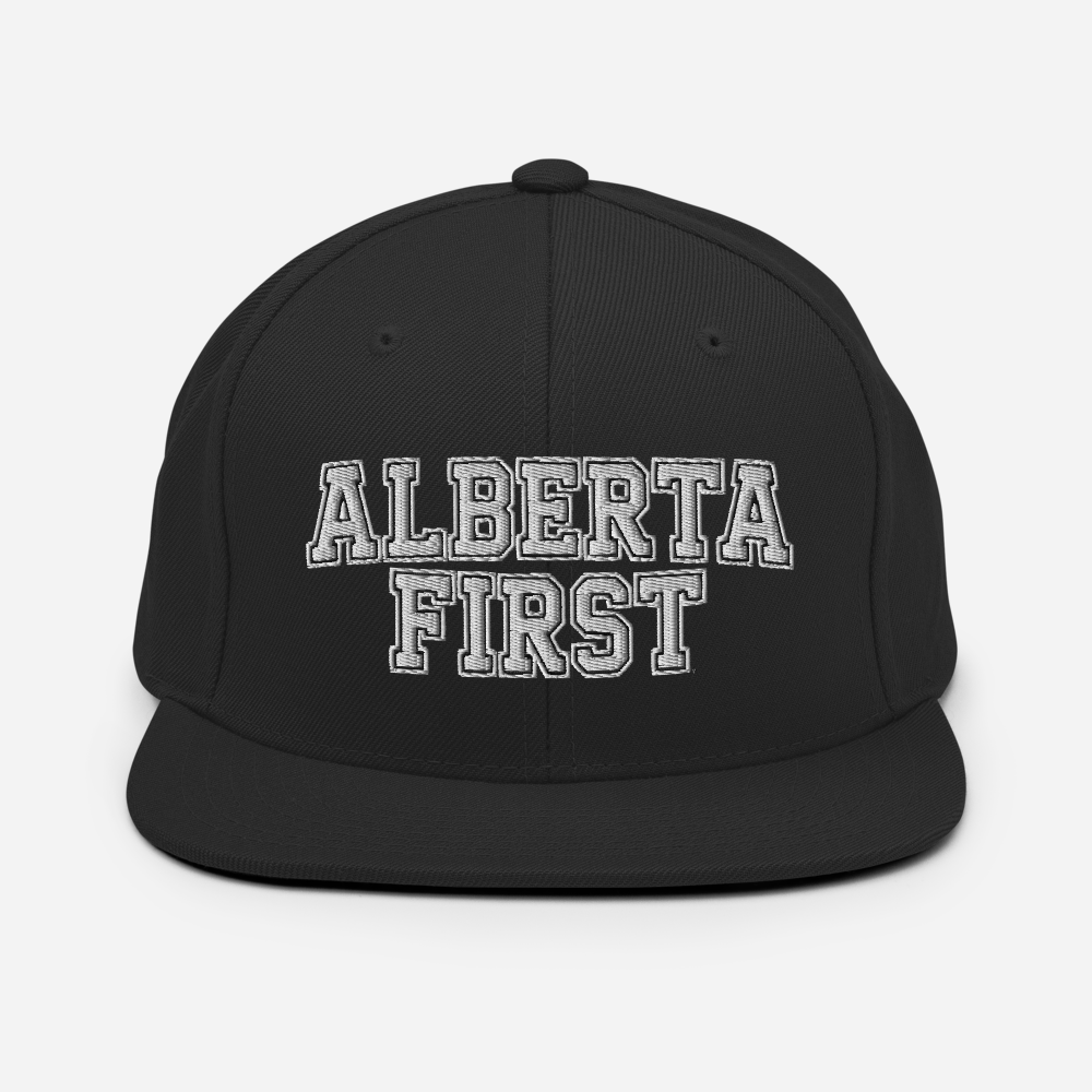 Alberta First Embroidered Snapback Hat