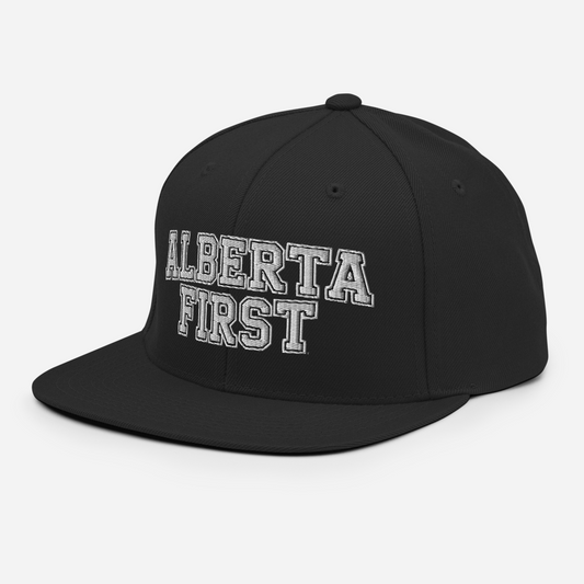 Alberta First Embroidered Snapback Hat