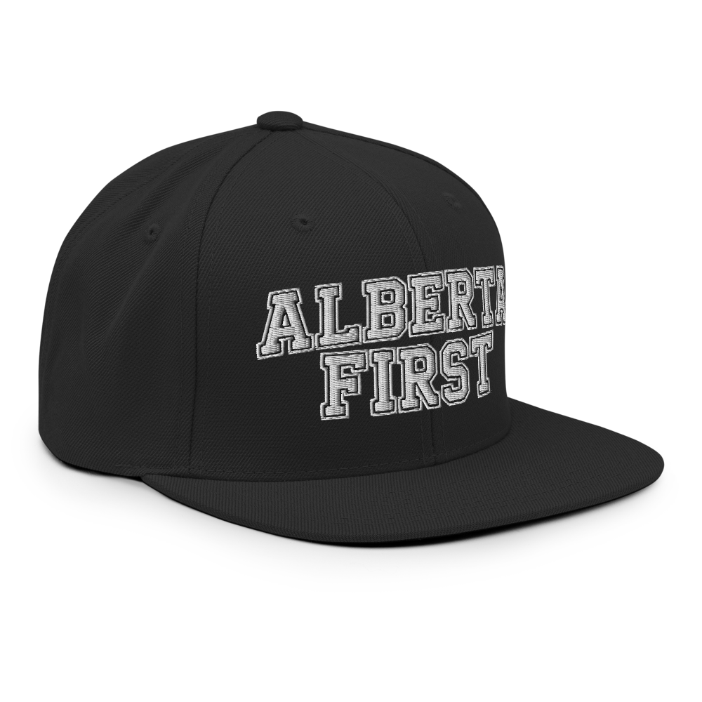 Alberta First Embroidered Snapback Hat