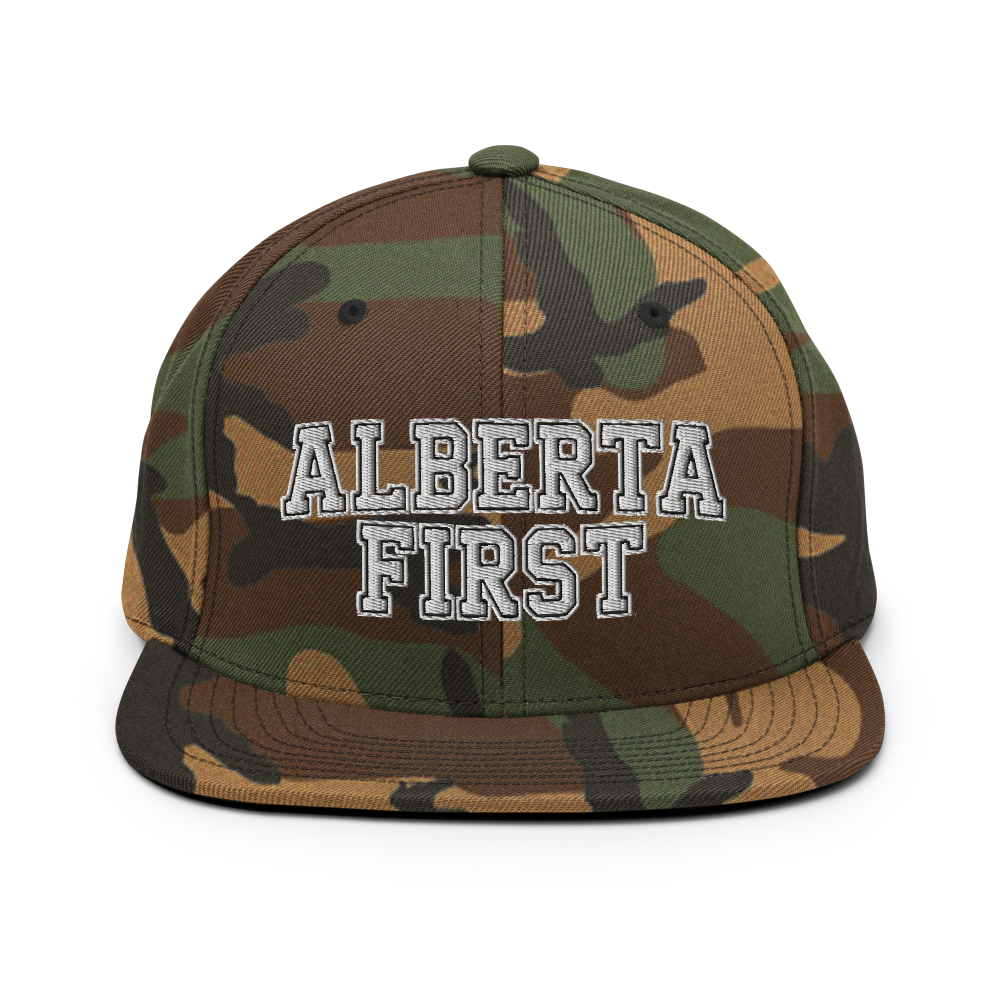 Alberta First Embroidered Snapback Hat