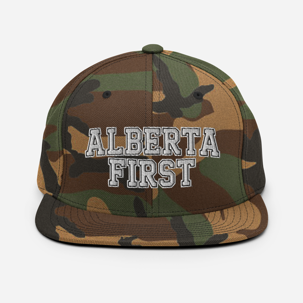 Alberta First Embroidered Snapback Hat