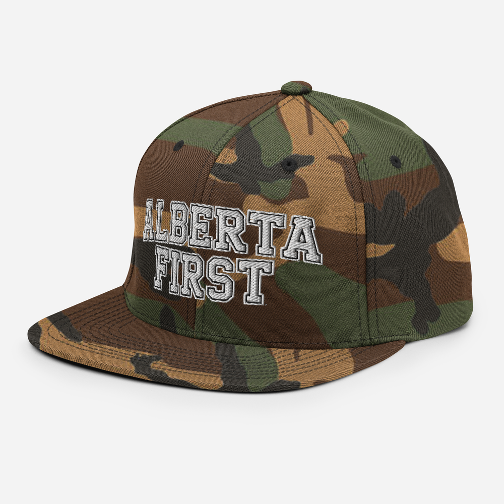 Alberta First Embroidered Snapback Hat