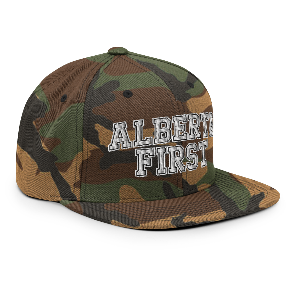 Alberta First Embroidered Snapback Hat
