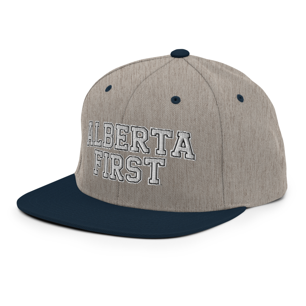 Alberta First Embroidered Snapback Hat