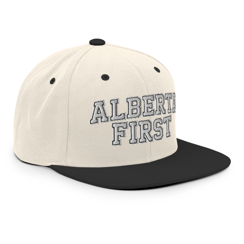 Alberta First Embroidered Snapback Hat