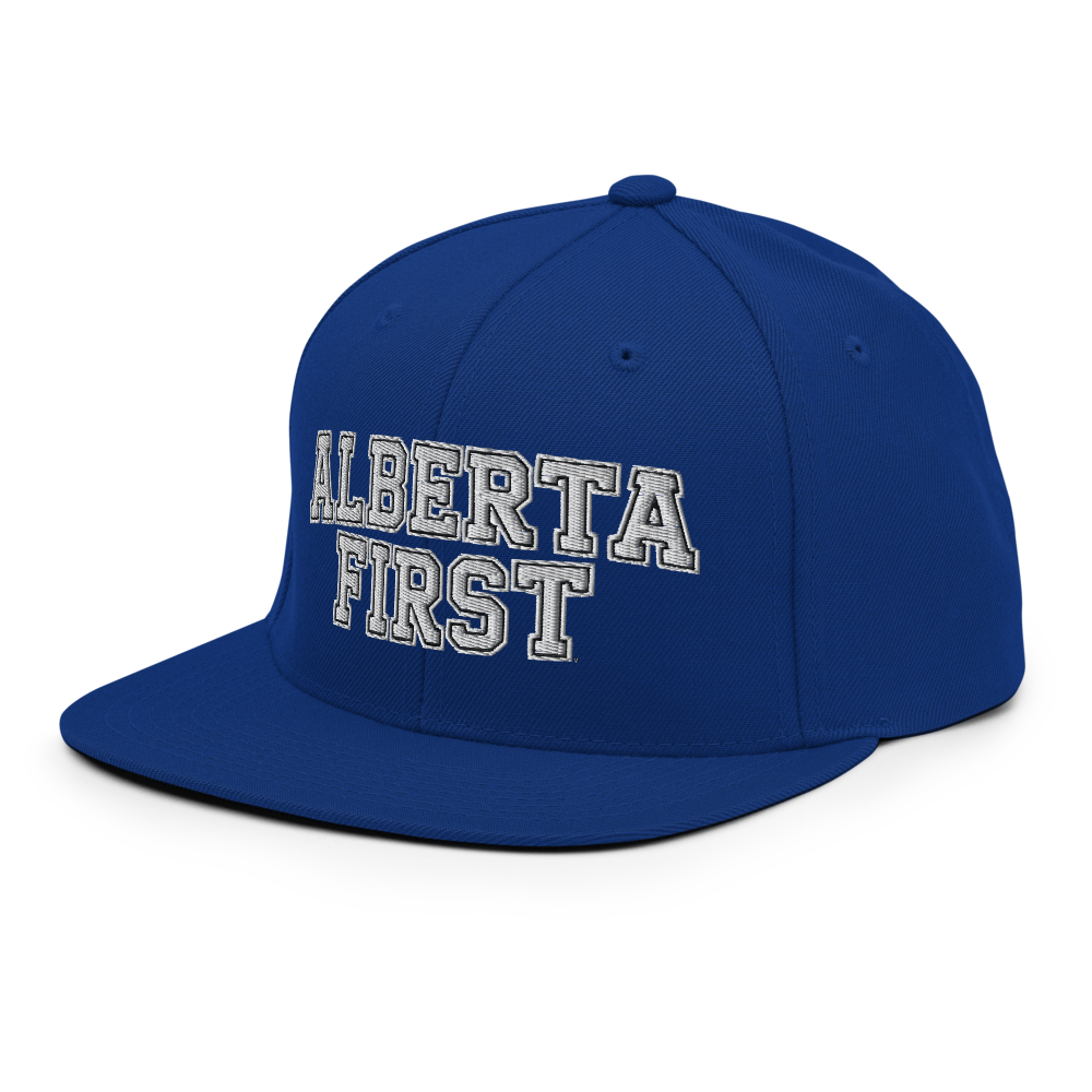 Alberta First Embroidered Snapback Hat