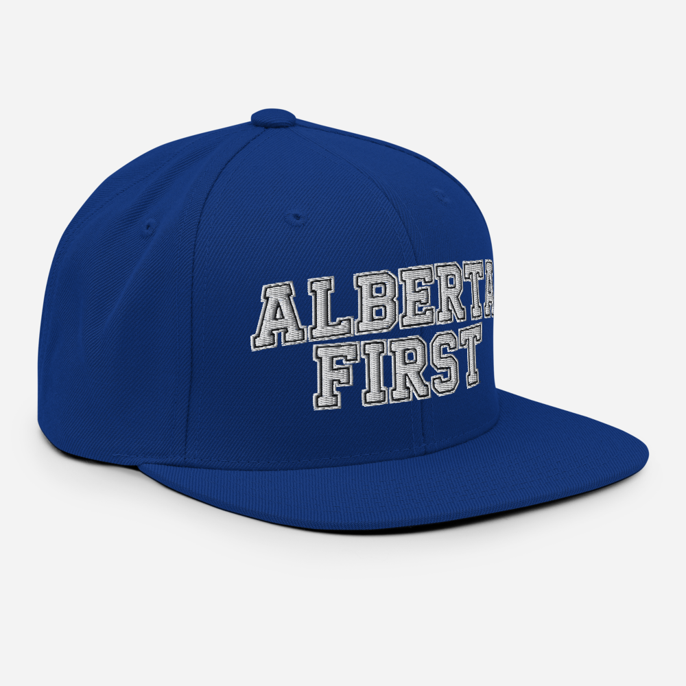 Alberta First Embroidered Snapback Hat