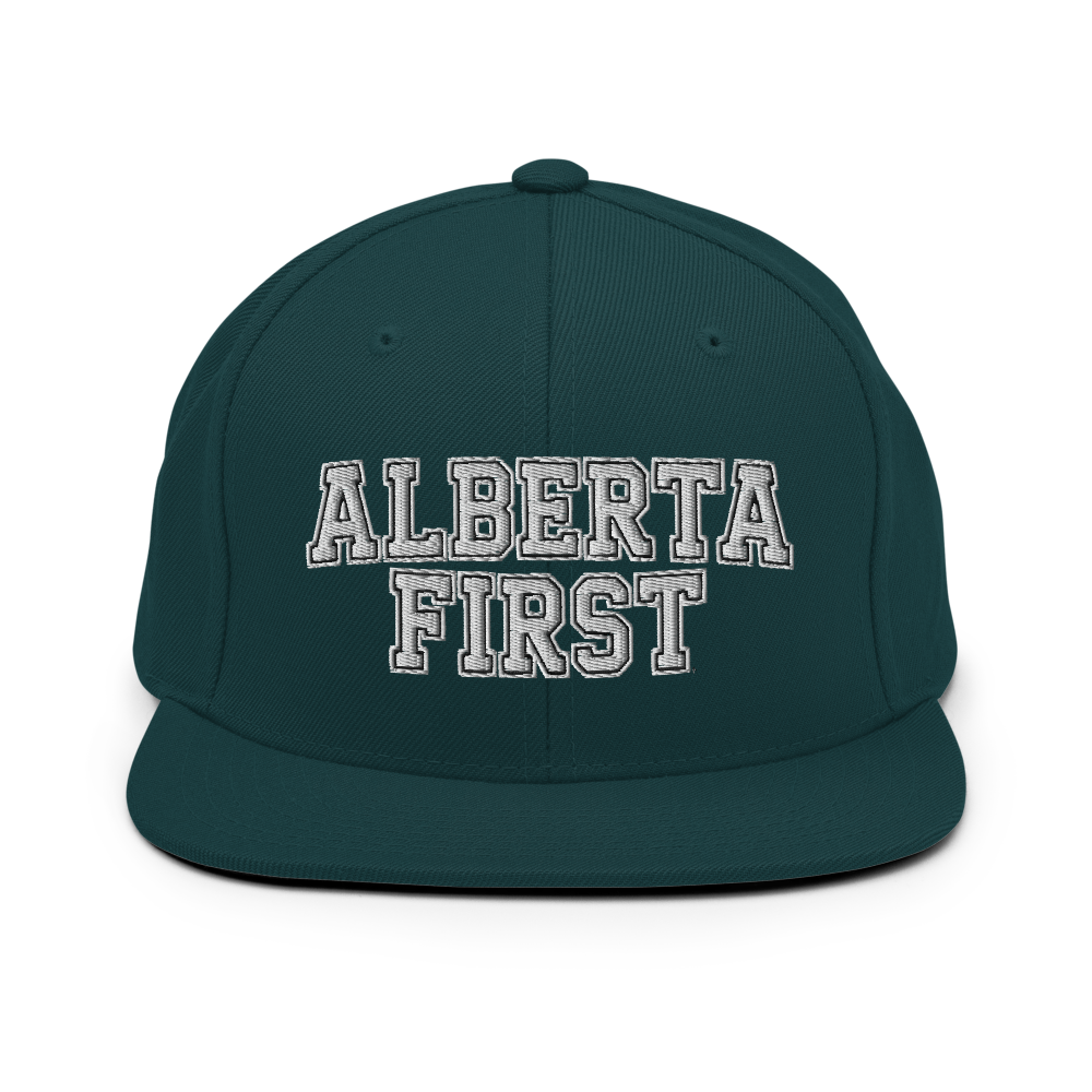 Alberta First Embroidered Snapback Hat