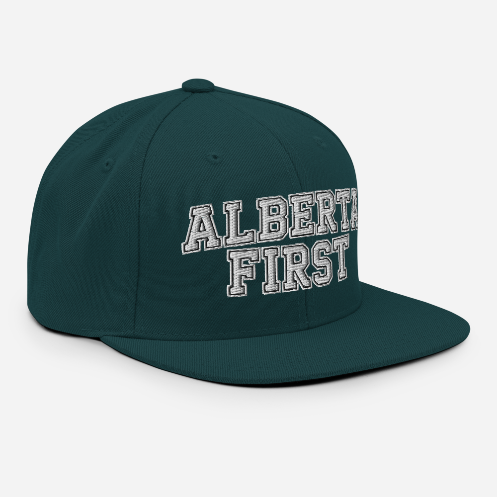 Alberta First Embroidered Snapback Hat